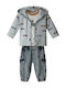 Kinder-Set mit Hose Winter 3Stück Sky Blue