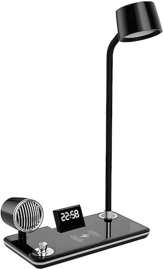 Avizar 3-in-1 LED Tischlampe Bluetooth Lautsprecher Ladestation Schwarz Avizar 3-in-1 LED Tischlampe Bluetooth Lautsprecher Ladestation Schwarz