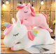 Natural Plush Unicorn 80 cm