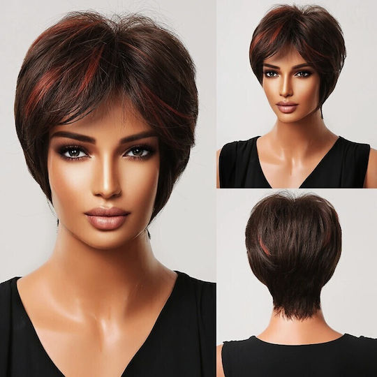 Animis Beauty Perucă cu Păr Sintetic în Cupru Culoare