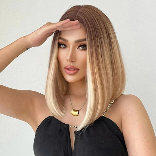 Animis Beauty Perucă cu Păr Sintetic în Blondă Culoare 45cm