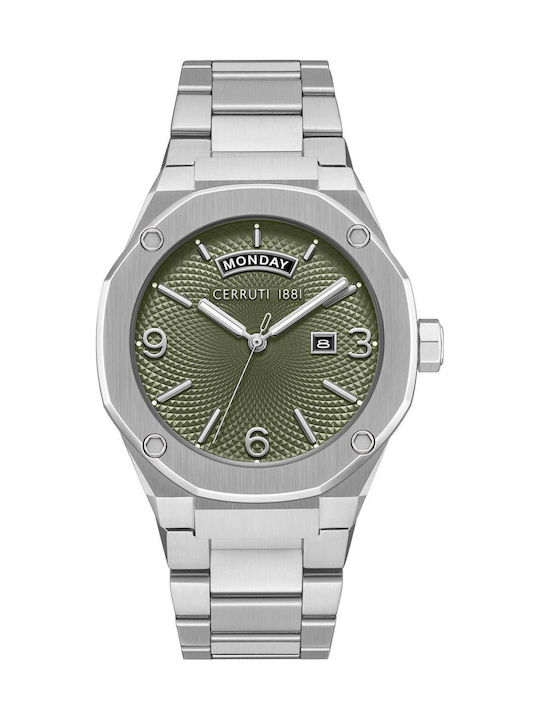 Cerruti Razzuolo Men's Watch Battery with Silver Metal Bracelet