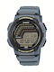 Casio Колекция Дигитален Мъжки Часовник 48мм Хронограф На Батерия Сив Каучуков Каишка