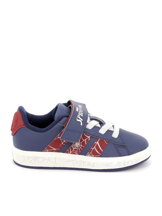 Grand Court Kids Sneakers with Hoop & Loop Closure Blue