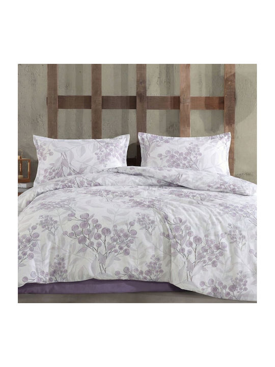 Pucioasa Set Cearșafuri 240x270cm. Liliac 4buc