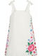 Children's Dress Sleeveless with Sequins White