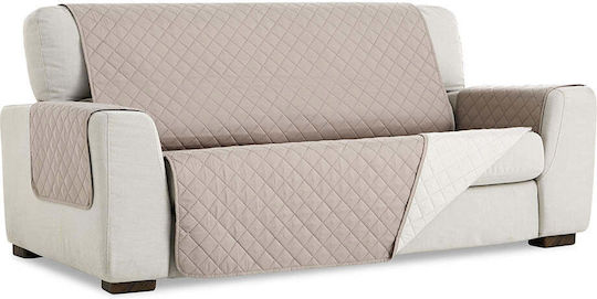 Sofazip Еластичен Калъф За 4-местен диван Cappuccino - Ivory 220εκ. 1бр SZMATCAIV