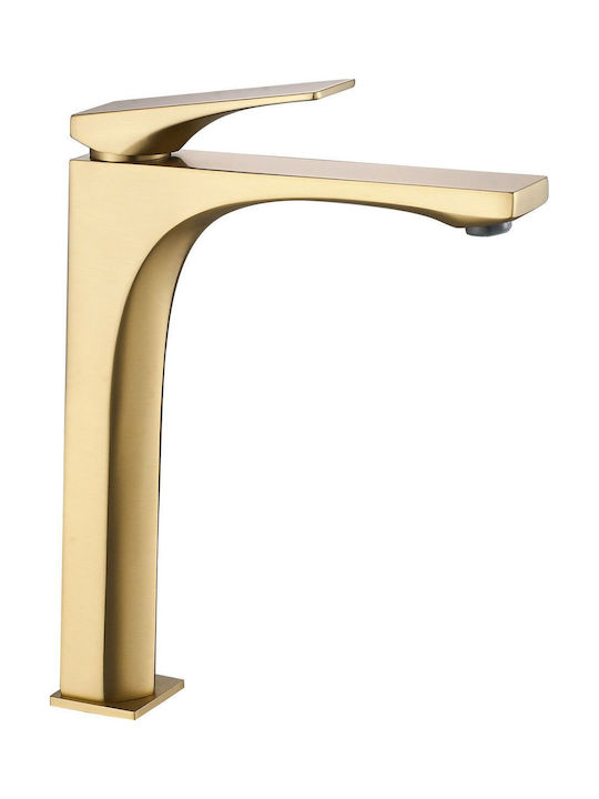 Rea Joe Mixing Tall Sink Faucet Gold