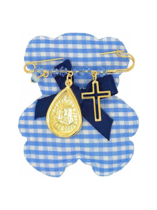 Mertzios.gr Kinder Sicherheitsnadel Amulett aus Silber