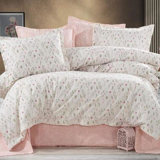 MayHome Bettdecken-Set Einzelbett 160x240cm Floral 350 GSMGsm