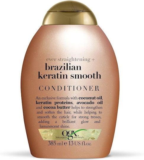 OGX Brazilian Keratin Conditioner for Frizzy Hair 385ml