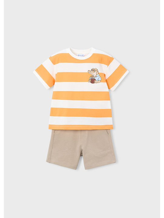 Mayoral Set pentru copii cu pantaloni Vară 2buc Peach