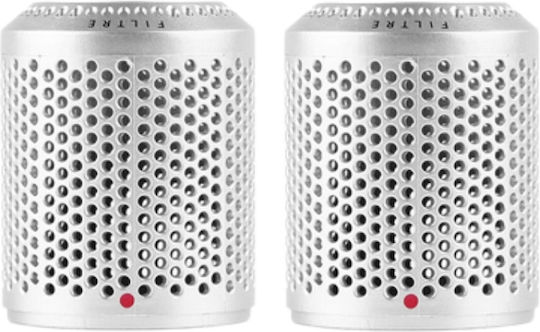 2 Pieces External Dust Filter Cover Hair Dryer Dyson Hd01 Hd03 Hd08 Silver