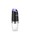 Avizar Electric Gravity Mill Pepper Salt Ceramic Mechanism Transparent Black
