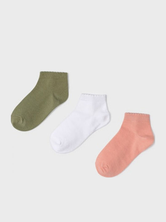 Mayoral Kids' Socks Peach 3 Pairs