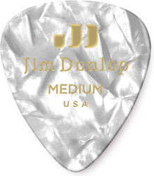 Dunlop 483r-04md Pick Celluloid White Pearloid ...