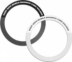 Jaym 2-pack Magsafe Magnetic Rings Smartphone Black Silver Jaym 2-pack Magsafe Magnetic Rings Smartphone Black Silver