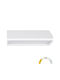 Adeleq Стенно Външно Осветително Тяло LED IP65 8W с Регулируемо бяло Светлина 20x7.3x6.4εκ.