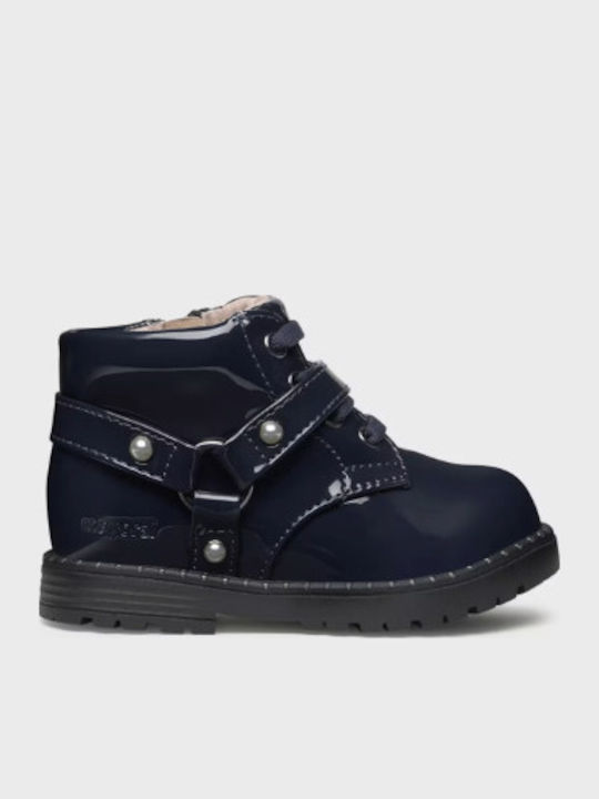 Mayoral Kinderstiefeletten aus Lackleder Marine...