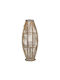 Fylliana Fl9922 Φαναράκι Rattan Επιτραπέζιο Γκρι 33x83εκ.