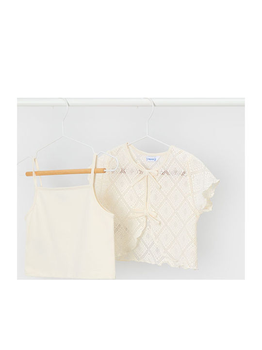 Mayoral Set Kids Tops Beige Light