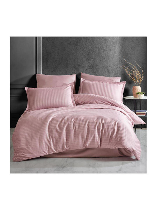 Pucioasa Set Cearșafuri 240x270cm. Roz 4buc