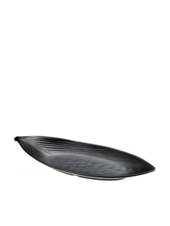 Atlas Melamin Servierplatte Melamin Schwarz 37x15cm 1Stück