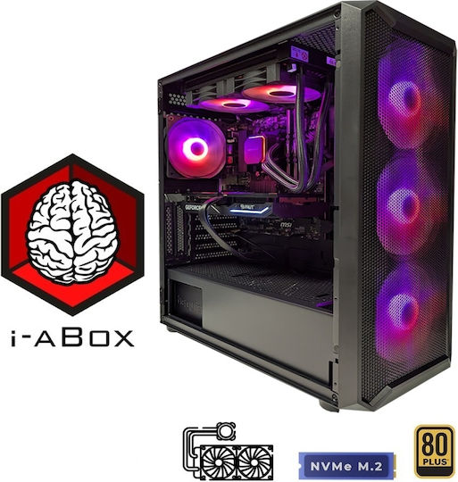 i-aBox Gamer's Choice v5i iPro Гейминг Настолен компютър (i5-14600KF/32GB DDR5/1TB SSD + 2TB SSD/GeForce RTX 5070/W11 Home)