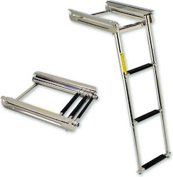 Garelick Boat Ladder 3 Steps Retractable Inox 316