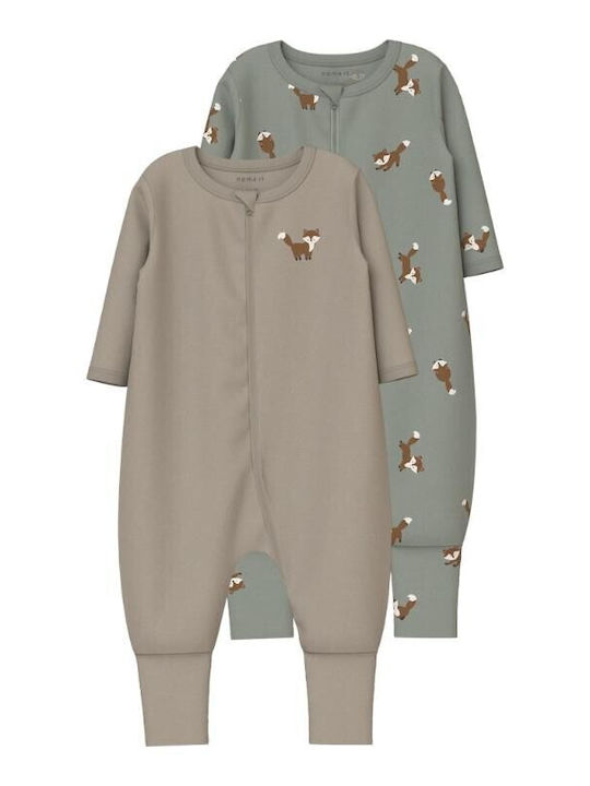 Name It Set Babystrampler mit Zubehör Gray 2Stück