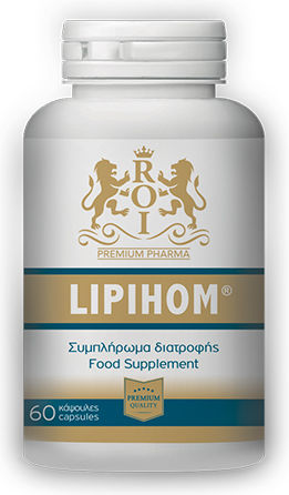 Roi Premium Pharma Lipihom Special Food Supplements for Reduction of Cholesterol Levels 60 Capsules