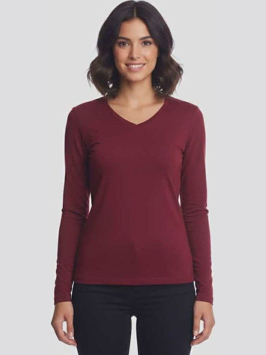 Paco & Co Women's Cotton Long Sleeve Top with V...