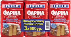 Φαρίνα Κόκκινη Οικογενειακή Συσκευασία, Γιώτης (3x500g)
