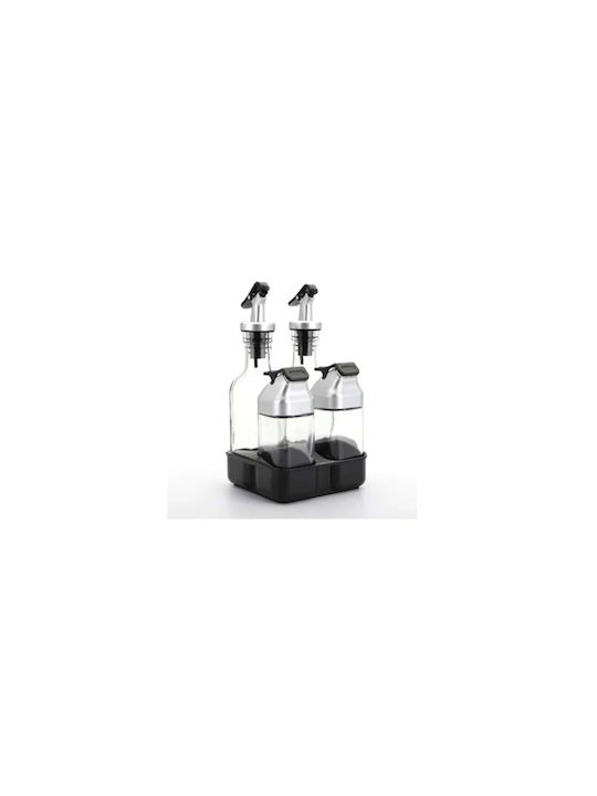 Δοχεία Ξύδι Öl- & Essigspender-Set mit Salz- und Pfefferstreuer Glas mit Ausgießer