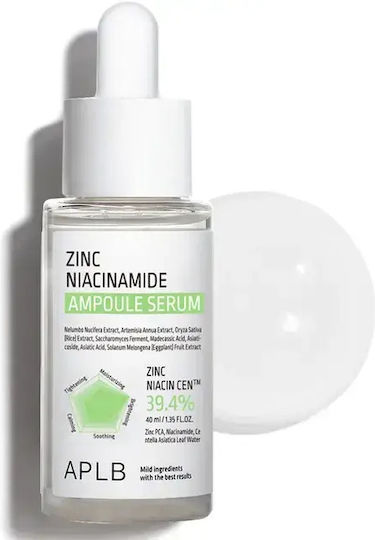 APLB Zinc Niacinamide Ampoule Serum Face with Niacinamide 40ml
