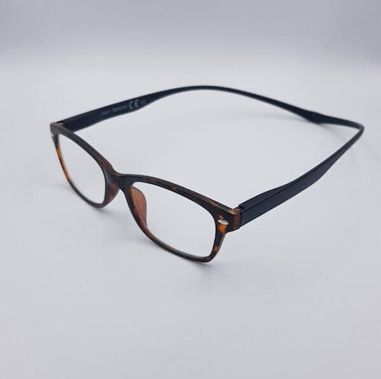 A-vision Reading Glasses +1.50 with Magnet in Brown color U420202-LG