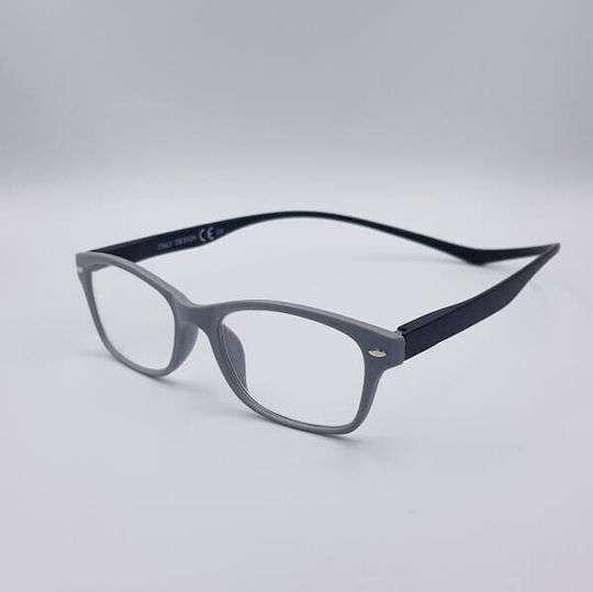 A-vision Lesebrille +4.00 mit Magnet in Gray Farbe U420202-GY
