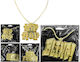 Carnival Necklace Gold 1pcs