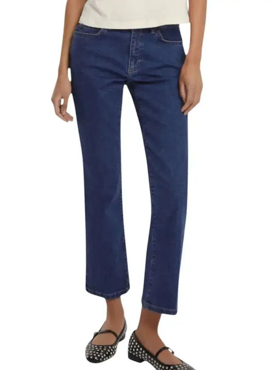 Women's Jean Trousers Flared in Slim Fit Blue