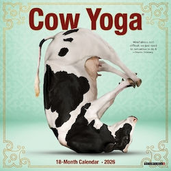 Cow Yoga 2026 Mini Wall Calendar Willow Creek Press Wlcp