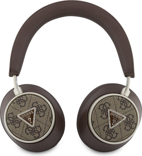 Guess 4G Triangle Logo Kabellose Bluetooth Über Ohr Kopfhörer Braun