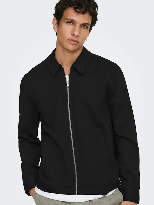 Only & Sons Μακρυμάνικo Overshirt Black