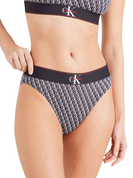Calvin Klein Ψηλόμεσο Slip Μαύρο