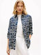 Women's Linen Long Sleeve Shirt Dark Blue