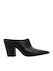 Amini Mules with Chunky High Heel in Black Color
