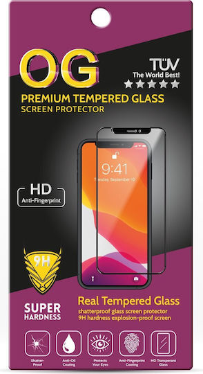Gehärtetes Glas Schwarz (Xiaomi Redmi 9T, Poco M3)