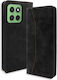 Husă Bodycell Din Piele Pu Tip Book Motorola Edge 60 Pro 5g Negru