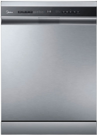 Midea Ελεύθερο Πλυντήριο Πιάτων για 14 Σερβίτσια Π59.8xY84.5εκ. Inox