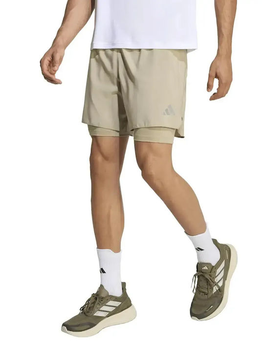 adidas Ess 21 S M Αθλητική Ανδρική Βερμούδα Μπεζ
