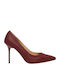 Damen Mokassins in Burgundisch Farbe